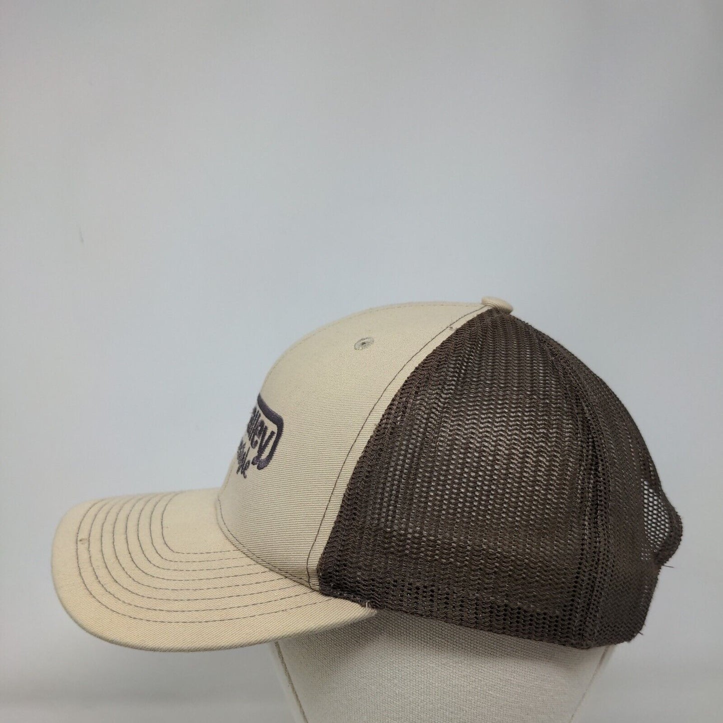 SVSEF Sun Valley Freestyle Snapback Trucker Hat Tan OS Adjustable Richardson