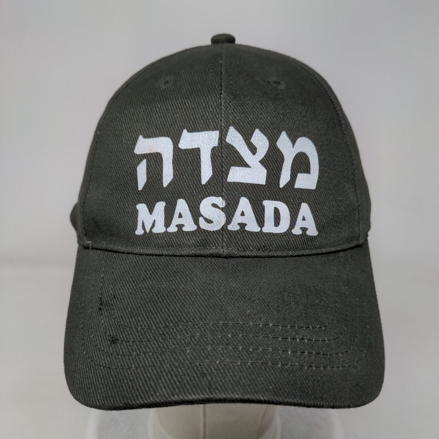 Masada Slideback Hat Green 58cm Adjustable Solid 6 Panel Vent Holes