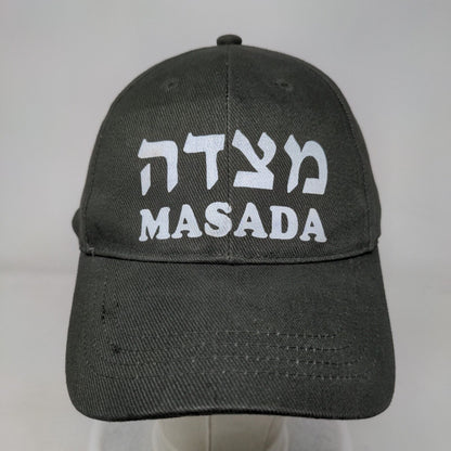 Masada Slideback Hat Green 58cm Adjustable Solid 6 Panel Vent Holes