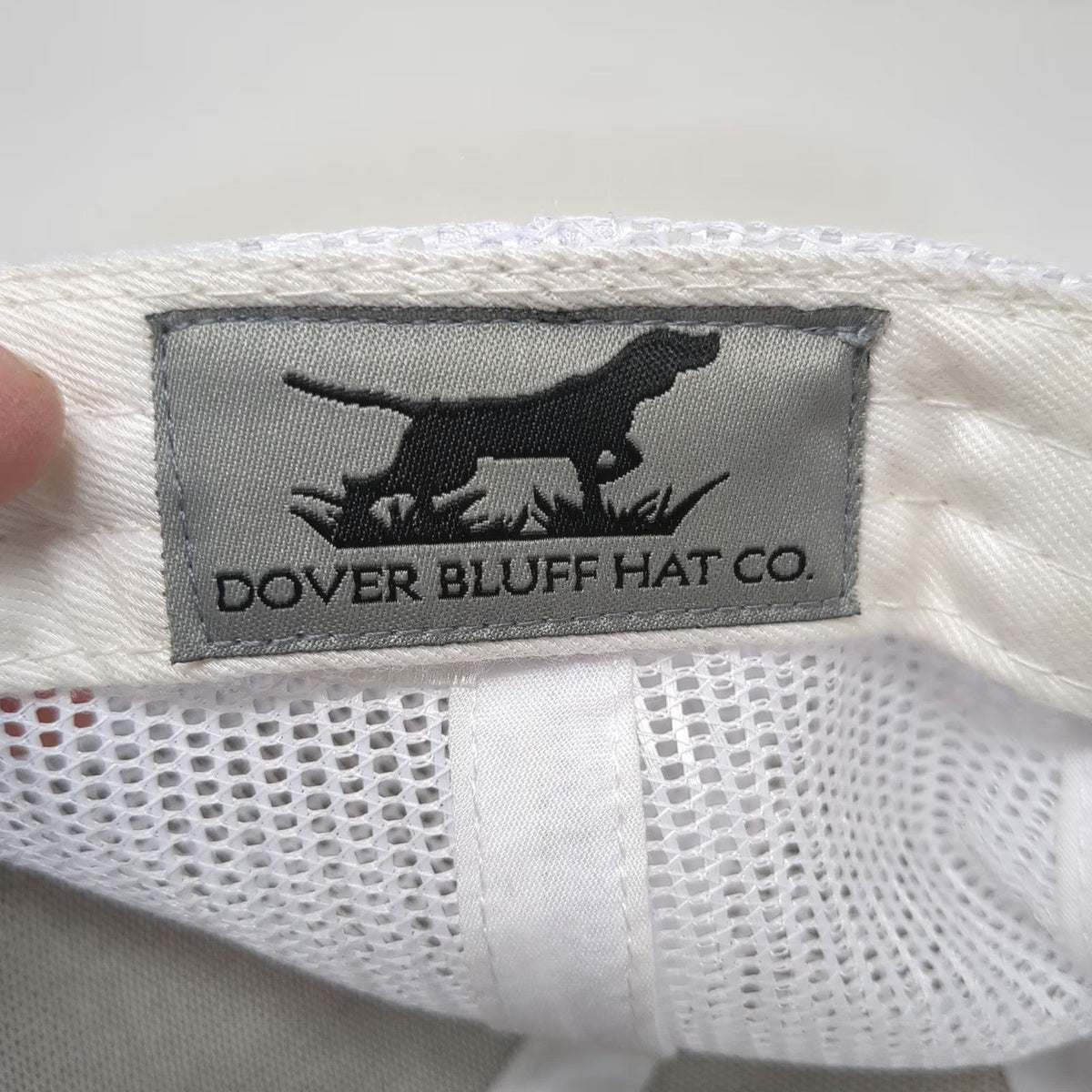 Dover Bluff Hat Co. Trucker Hat Brown One Size Mesh Back Fish Patch Snapback