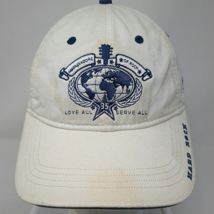 The Game Hard Rock Cafe Memphis 35th Anniversary White Blue OS Baseball Cap Hat