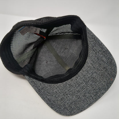 Pine Trees American Flag Fitted Trucker Hat Gray S/M Mesh Back Columbia