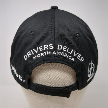 Road Warrior Strapback Hat Black One Size Drivers Deliver North America