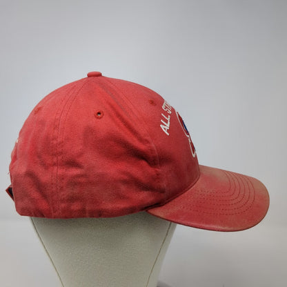 Richardson Baseball Cap Red OS All Stars 2000 SN Logo Signed Brim Hat Vintage