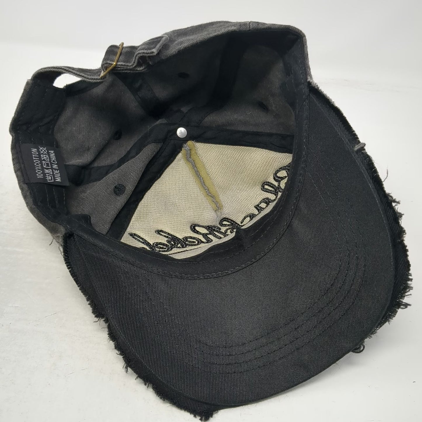 Gray Baseball Cap One Size Black Rebel Indian Dakota Embroidered Adjustable Hat