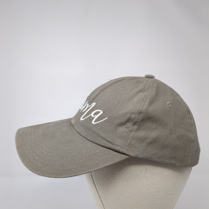 Mama Slideback Hat Brown One Size Adjustable 6 Panel The Belly Boxes