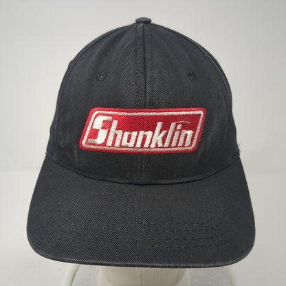 Shanklin Slideback Hat Black One Size Adjustable Leather Strap Cali Fame