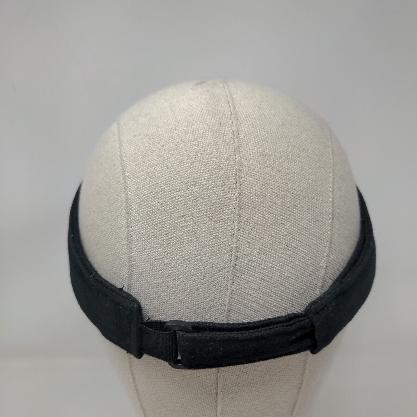 Unbranded Strapback Sun Visor Cap Hat Black OSFA 100% Cotton Adjustable