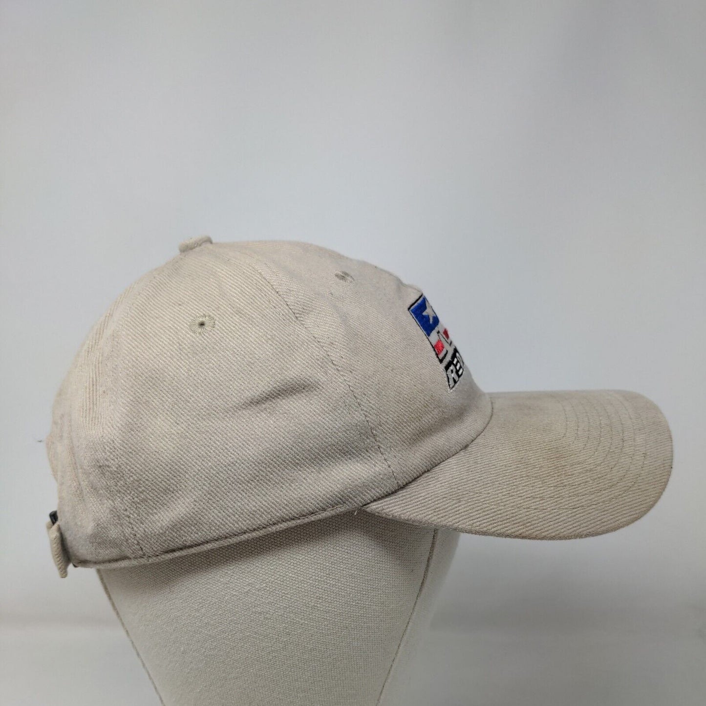 RedLine Men's Slideback Hat Tan Size OSFA Embroidered Patriotic Logo