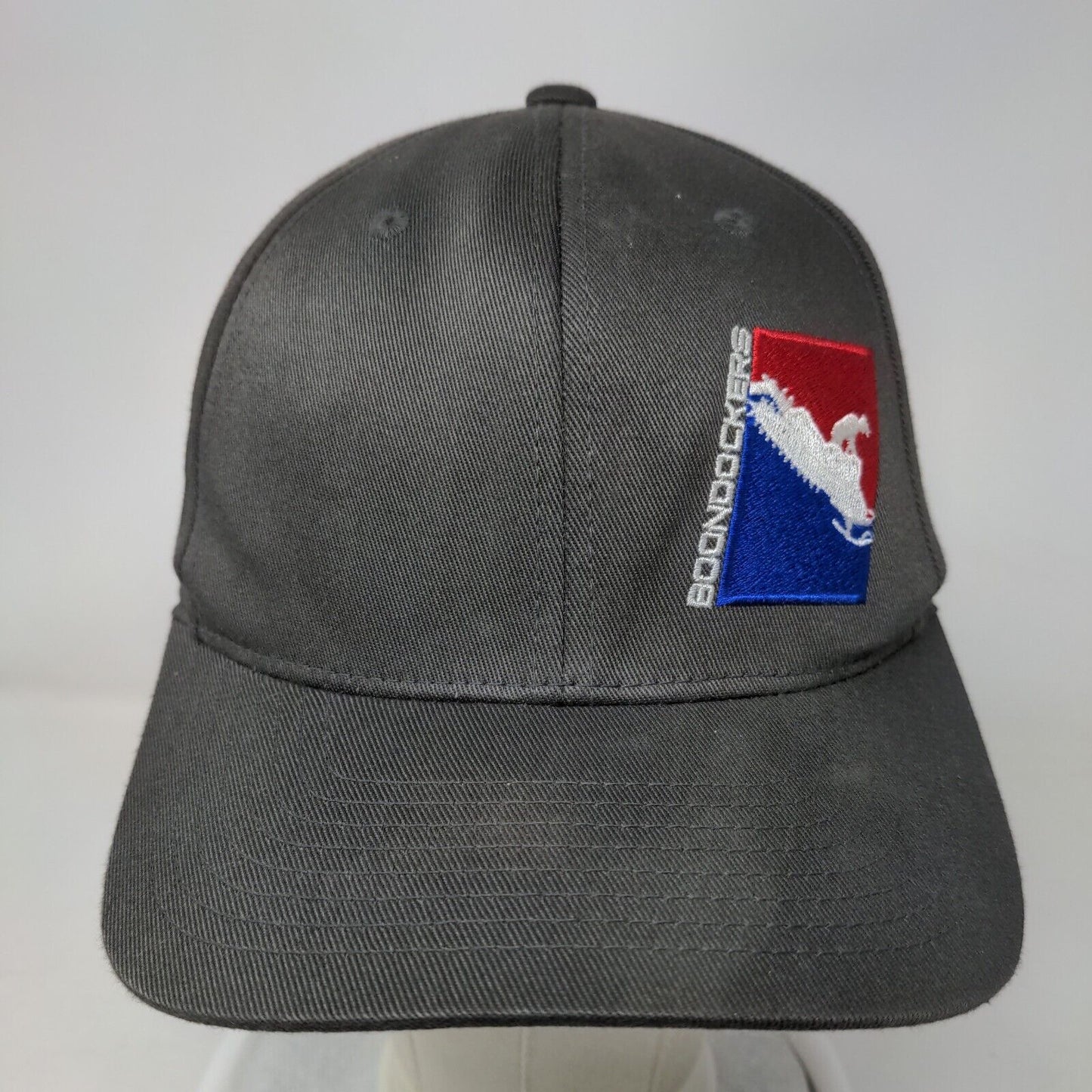 Boondockers Fitted Hat Gray S/M Embroidered Flexfit 6 Panel Port Authority