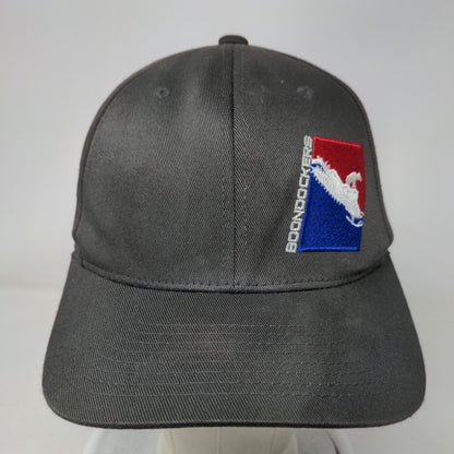 Boondockers Fitted Hat Gray S/M Embroidered Flexfit 6 Panel Port Authority