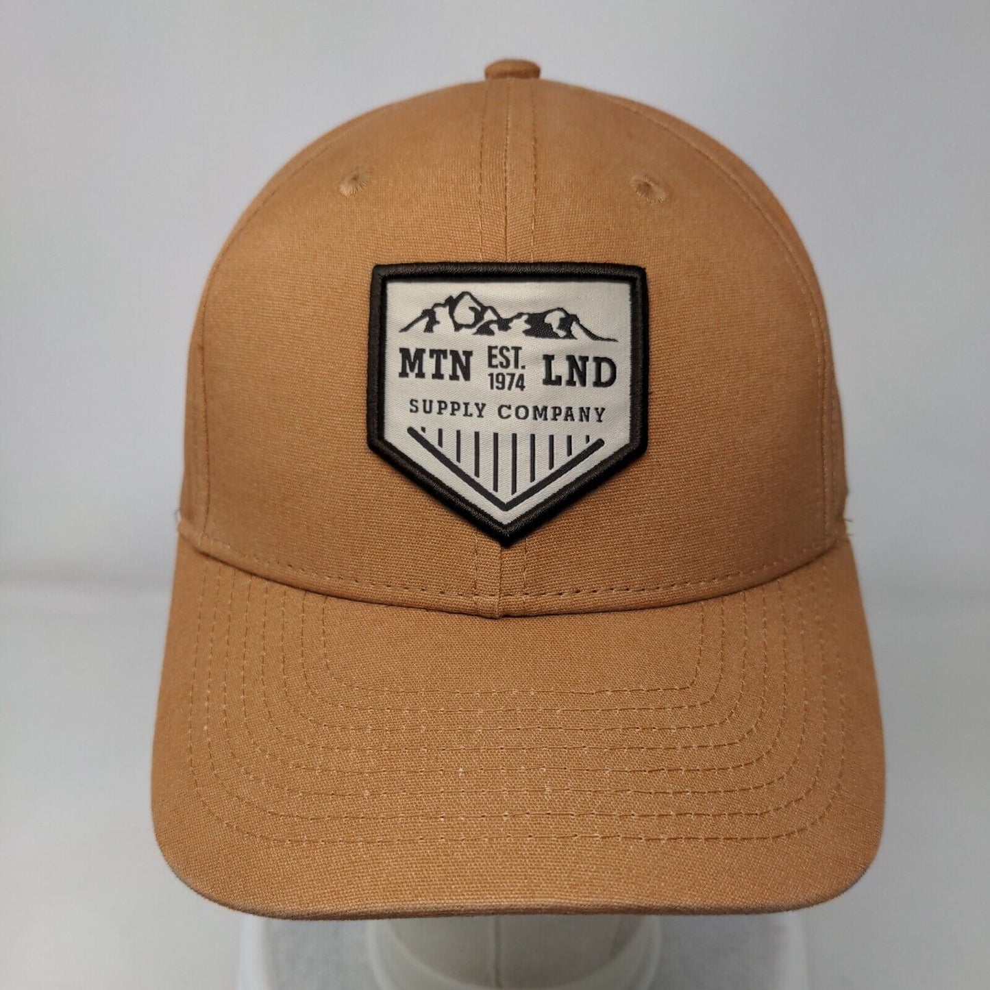 Mountain Land Supply Company Est. 1974 Snapback Hat Brown One Size Adjustable