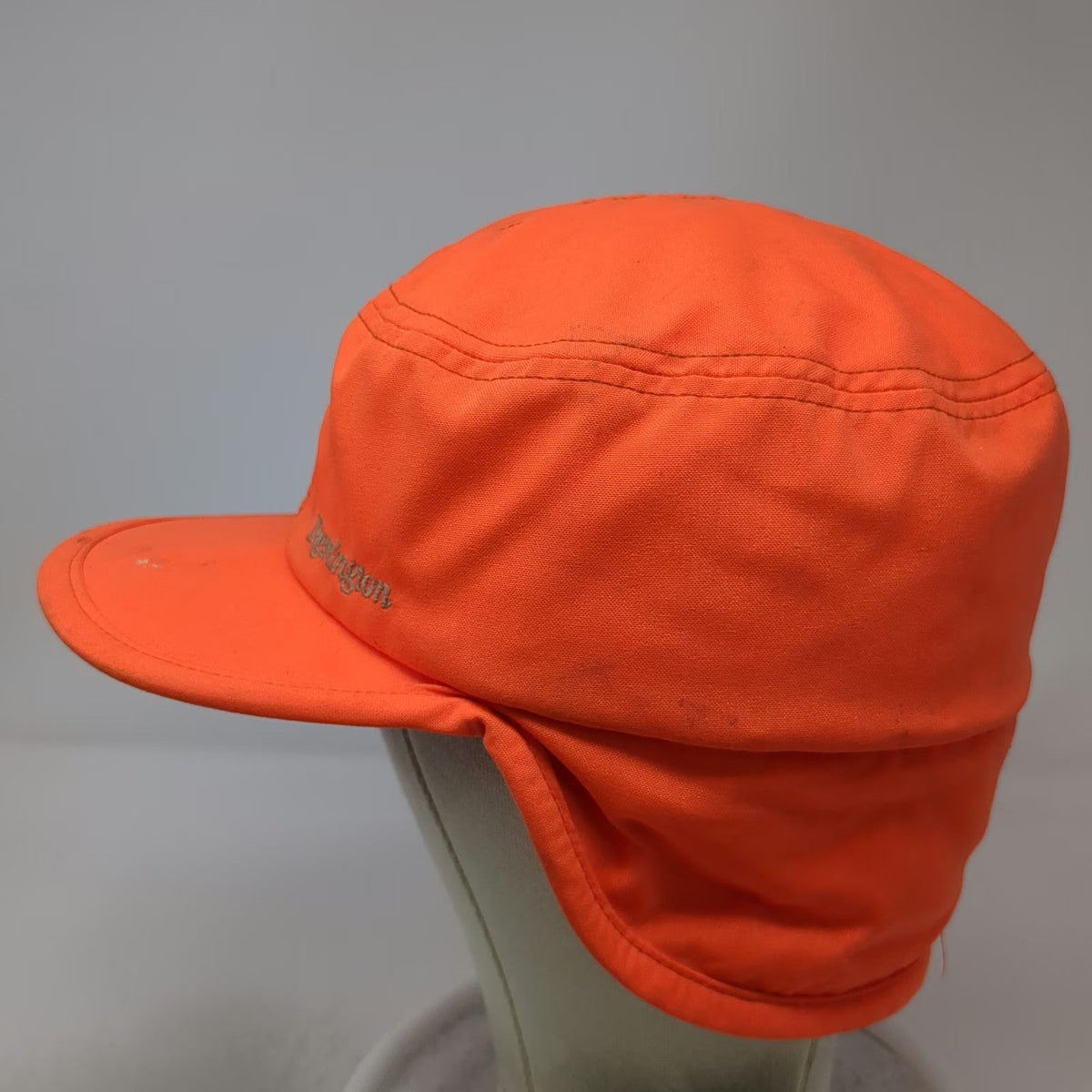Remington Baseball Cap Orange XL Ear Flaps Thinsulate Blaze Hunting Winter Hat