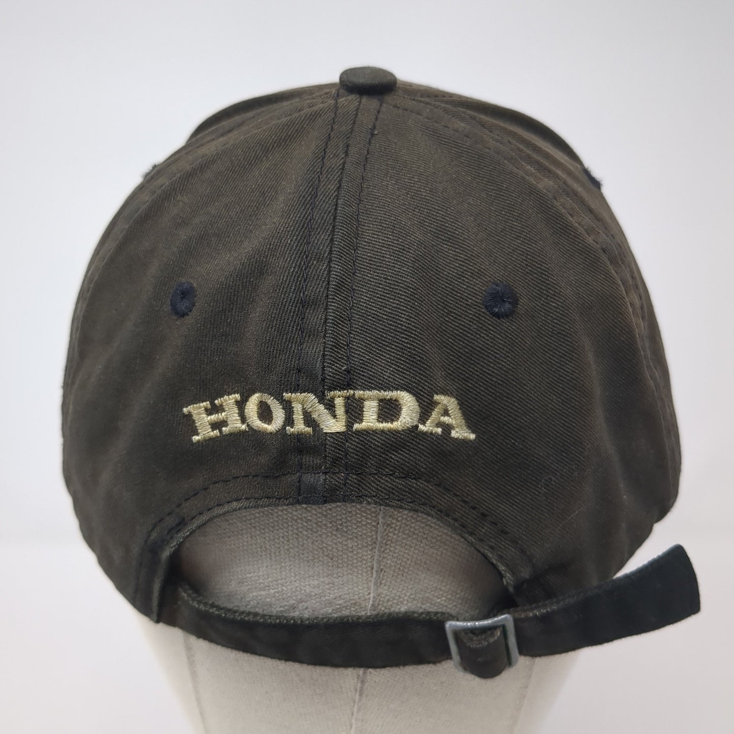 Honda Logo Slideback Hat Black One Size Adjustable Solid Embroidered