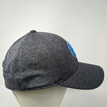 Black Clover Baseball Cap Gray Blue White XL Stretch Fit Clover Luck Logo Hat