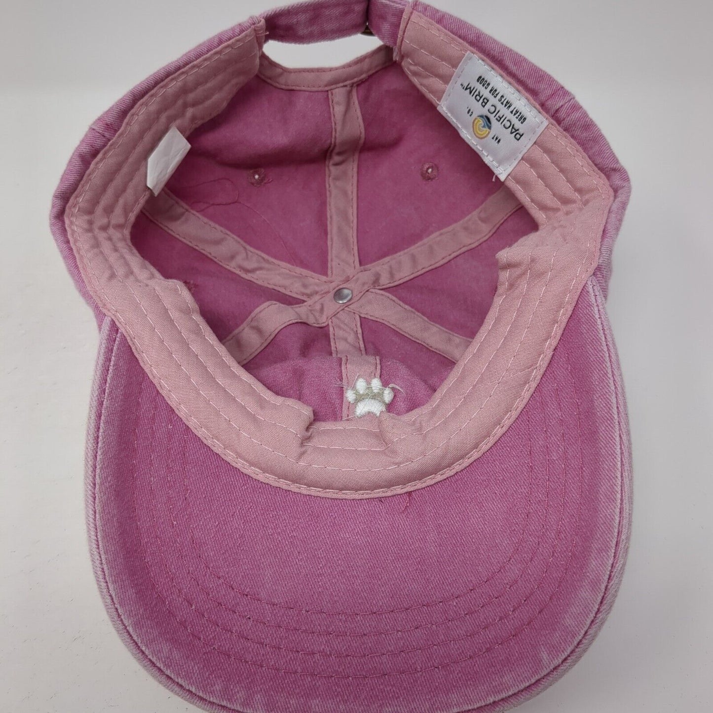 Dog Mom Slideback Hat Pink One Size Adjustable Embroidered 6 Panel Pacific Brim