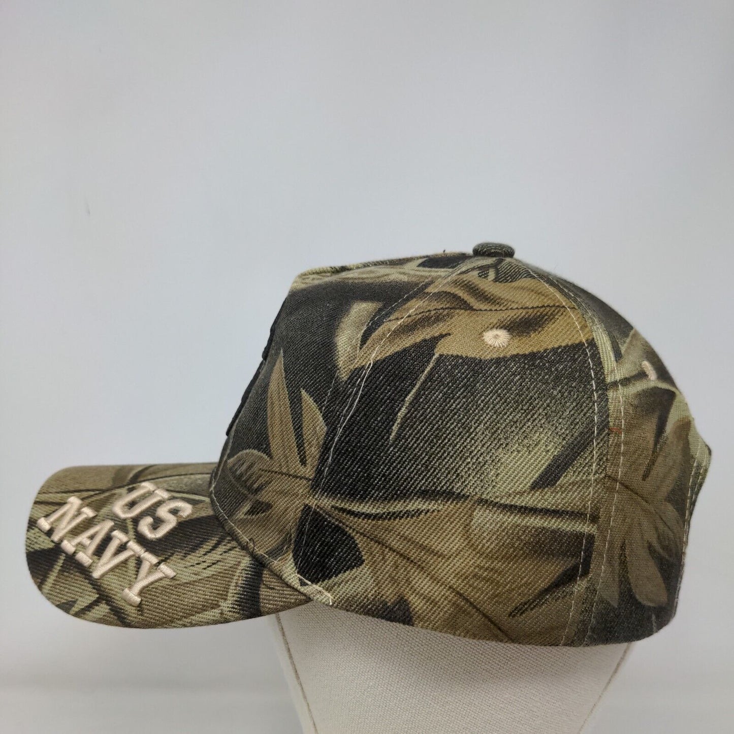 US Navy Anchor Rope Strapback Hat Camo One Size Embroidered Military