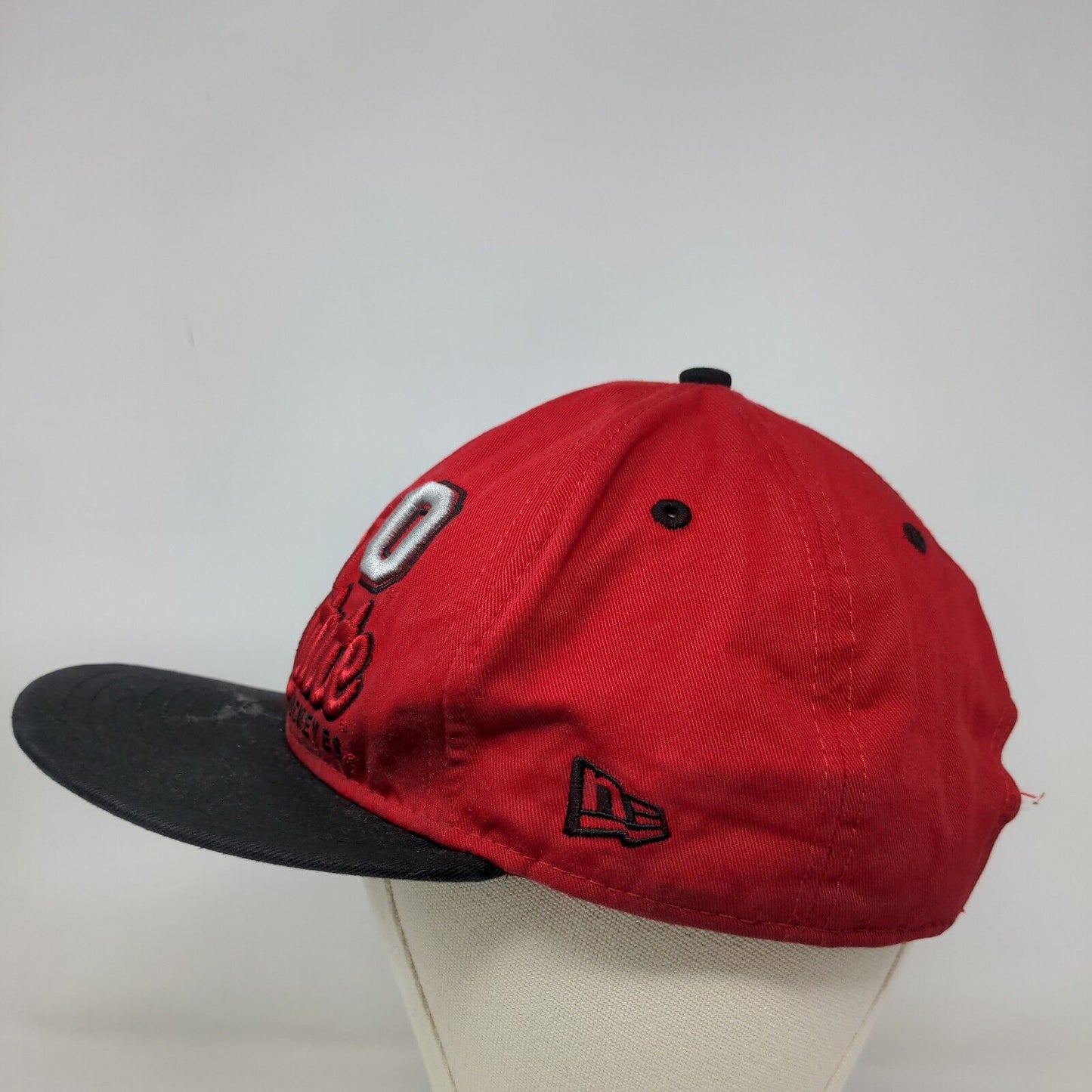 New Era Men's Snapback 9Fifty Hat Red Size M/L Embroidered Ohio State Buckeyes