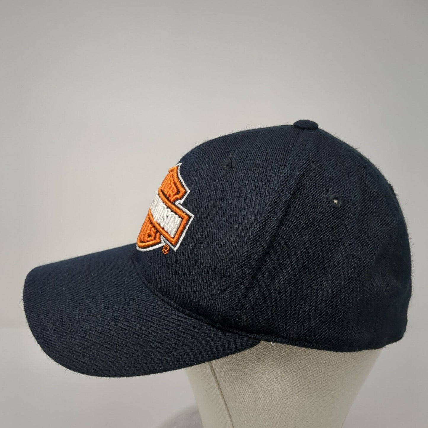 Harley-Davidson Motorcycles Fitted Baseball Cap Blue 7 1/2 American Needle