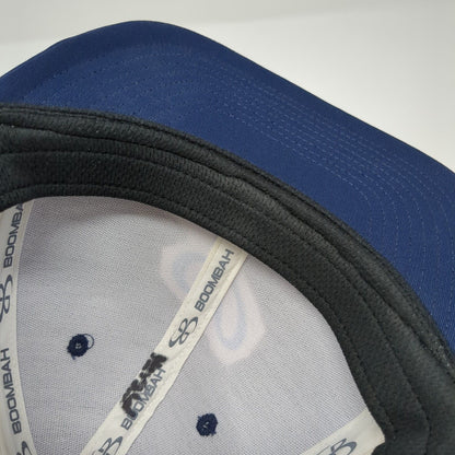 Boombah Fitted Hat Blue S-M Embroidered Colorblock 6 Panel Outdoor