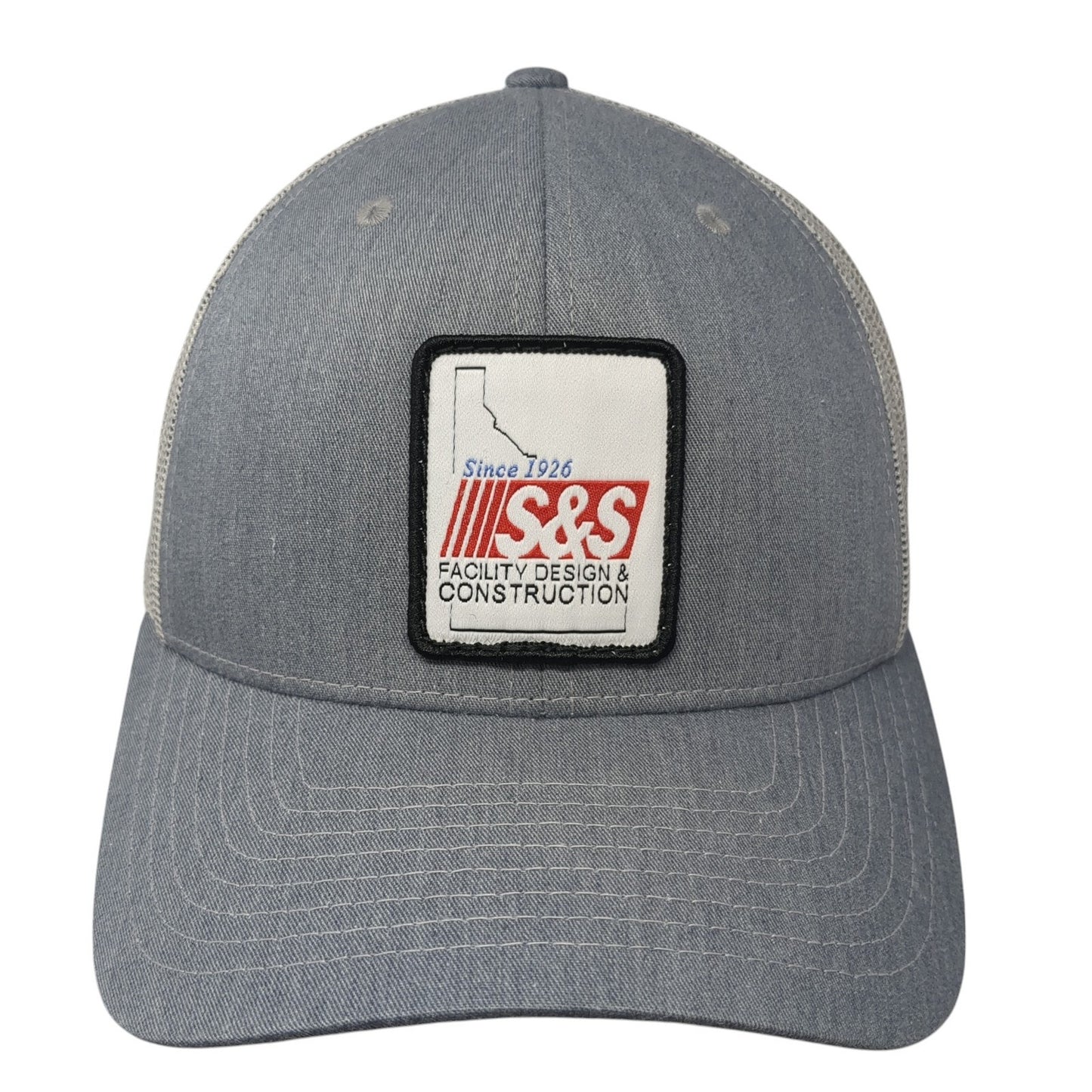 Since 1926 S&S Facility Design Construction Trucker Hat Gray OS Mesh Richardson