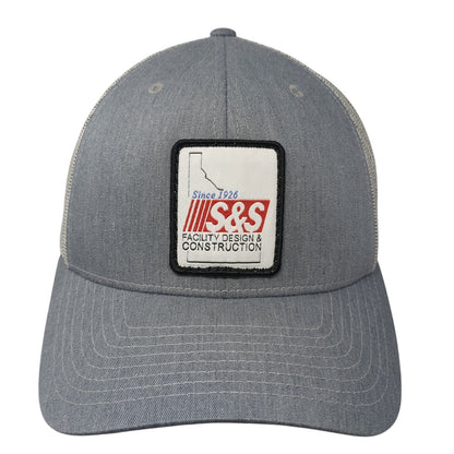 Since 1926 S&S Facility Design Construction Trucker Hat Gray OS Mesh Richardson