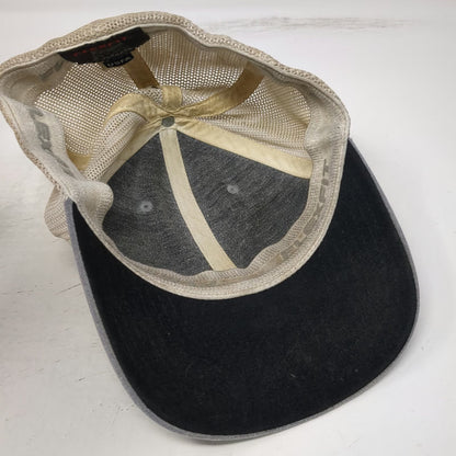 Flexfit Yupoong Baseball Cap Gray One Size Mesh Back Metal Fish Stretch Fit Hat