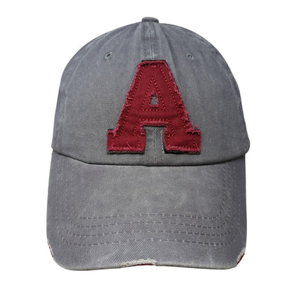 Letter A Patch Slideback Hat Gray One Size Adjustable Vera New York