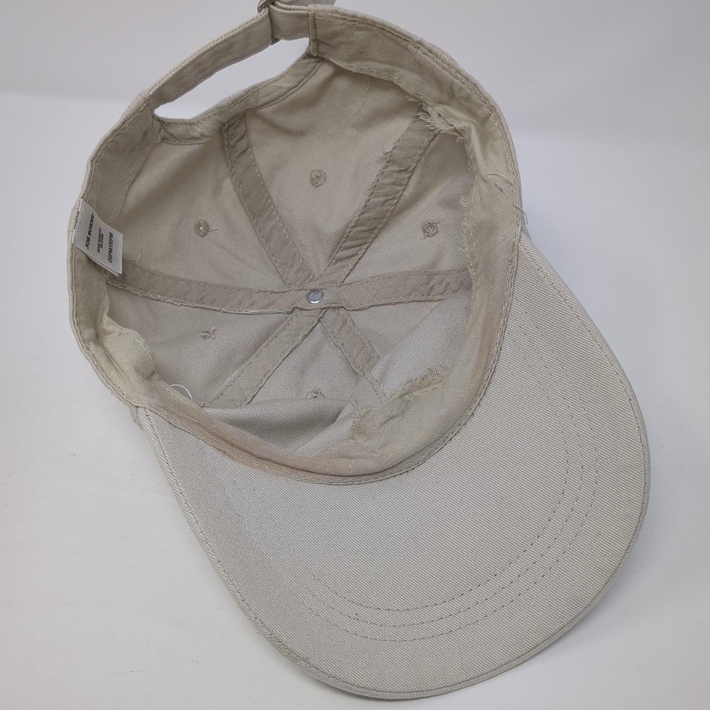 Joe Boxer Slideback Baseball Cap Beige One Size Adjustable 6 Panel Blank