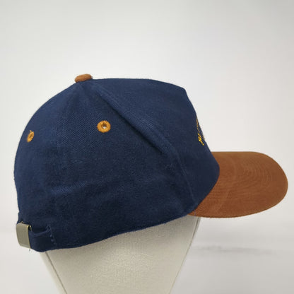 Otto 5 Panel Blue Hat One Size Cotton Twill Ranch Antlers Slideback Buckle Logo