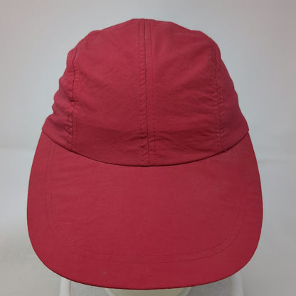 Baseball Cap Red One Size Nylon Lightweight Elastic Back Blank Plain Sun Hat