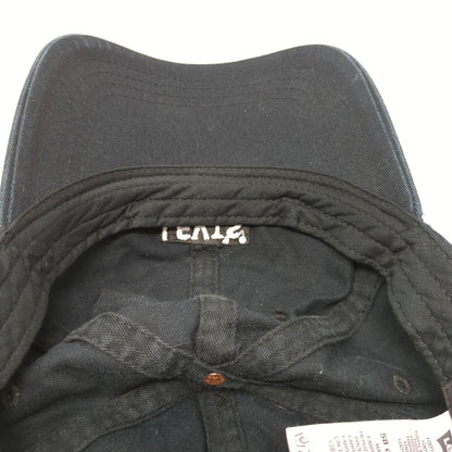 Levi's Snapback Hat Blue 58cm Adjustable Embroidered Solid 6 Panel