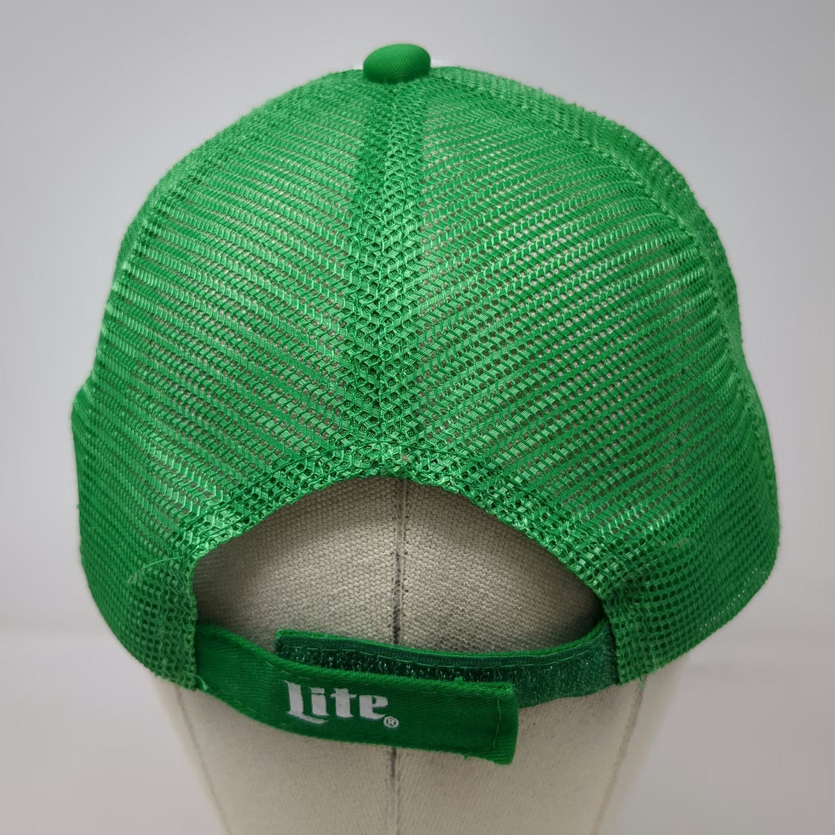 Miller Lite 5 Panel Hat Green One Size Mesh Trucker Beer St Patricks Day Clover