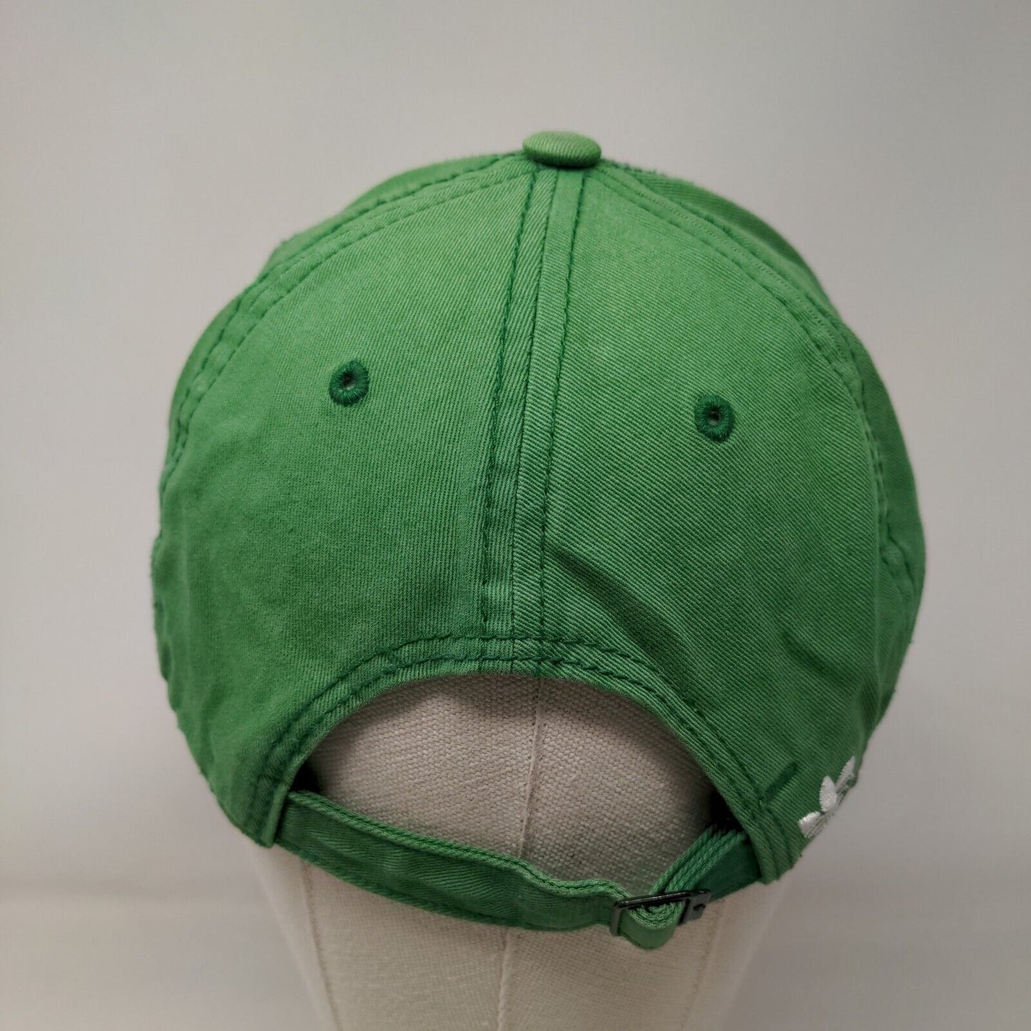 Adidas Trefoil Slideback Hat Green OSFA Embroidered Adjustable 6 Panel