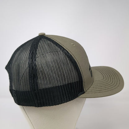 Leupold Trucker Hat Green Black Gold One Size Snapback Mesh Logo Adjustable Cap
