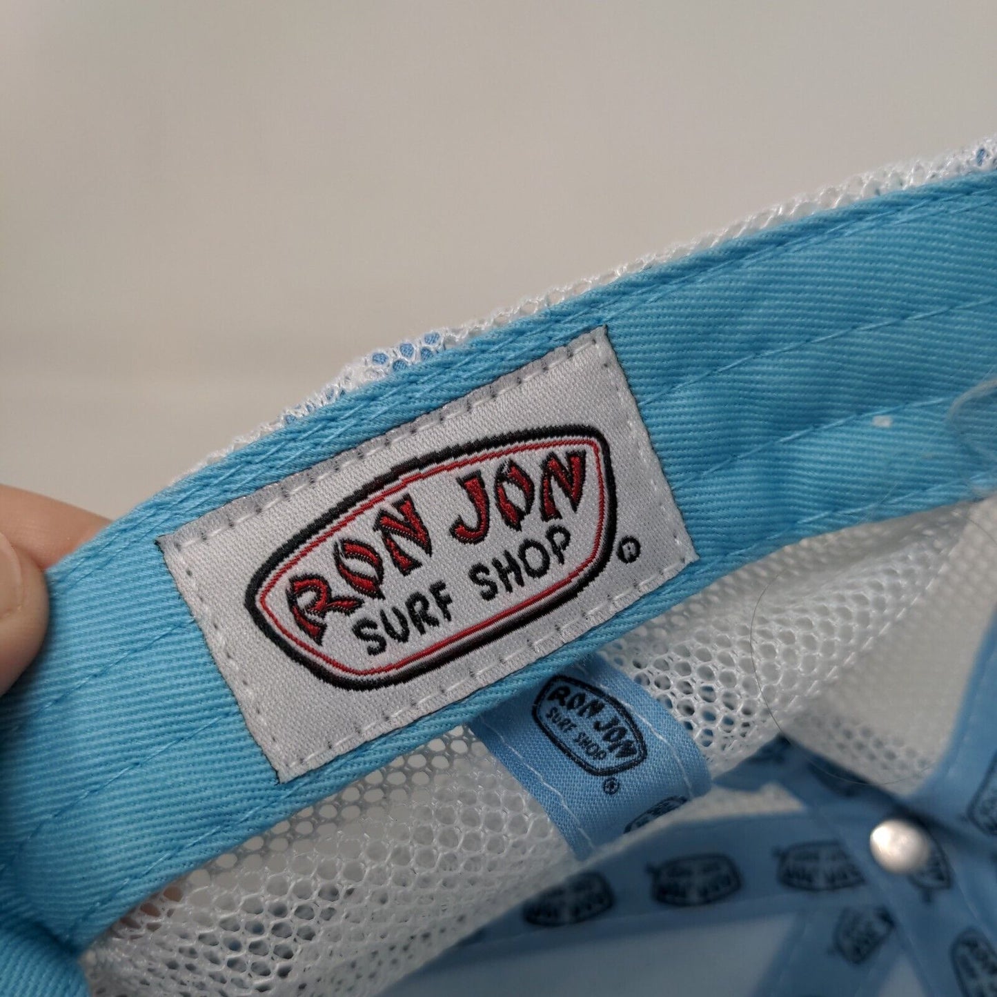 Ron Jon Surf Shop Cozumel Strapback Trucker Hat Blue OSFM Adjustable Mesh Back