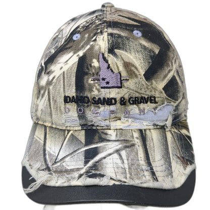 Hoxer Headwear Baseball Cap Beige Green One Size Camo Idaho Sand & Gravel Hat