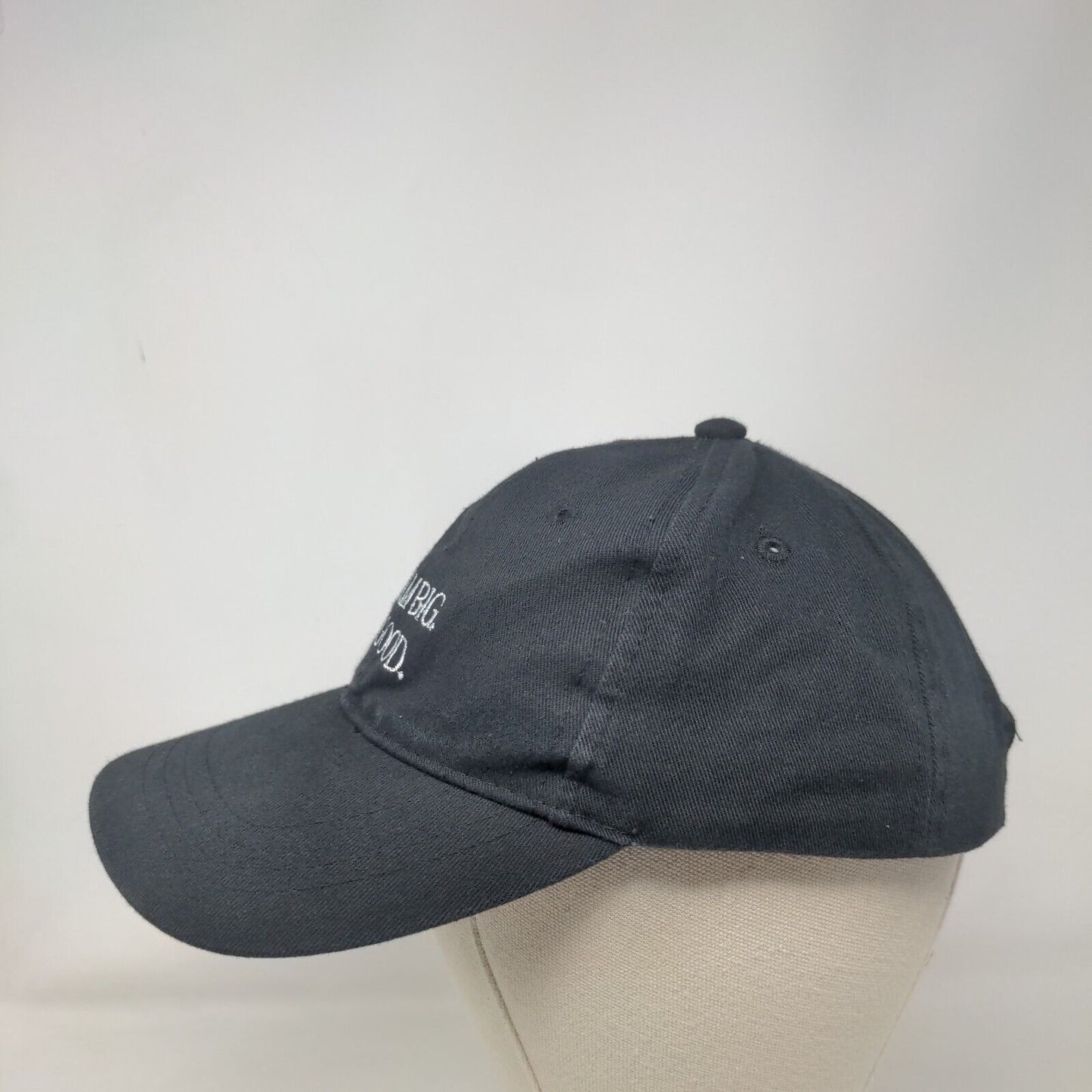 Dream Big Do Good Slideback Hat Black One Size Embroidered Ivory Ella