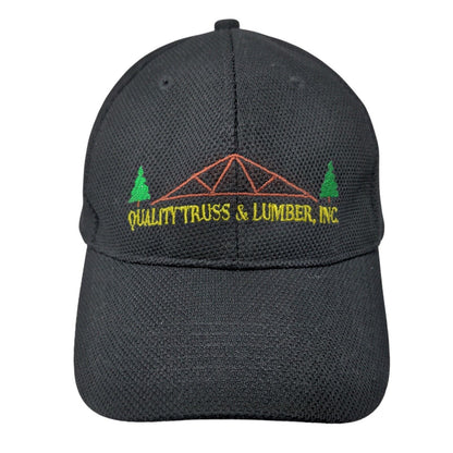 Quality Truss & Lumber Inc Fitted Hat Black OSFA Embroidered 6 Panel Polyester