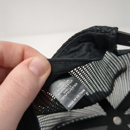 Richardson Snapback Trucker Hat Blue One Size Embroidered Logo Outdoor