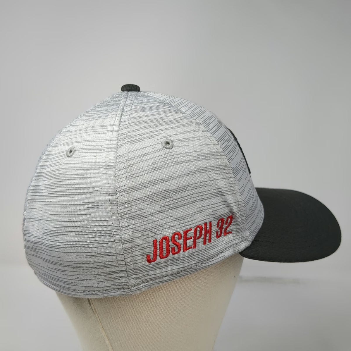 Tampa Bay Buccaneers NFL New Era Cap Gray L Joseph 32 Flag Logo Stretch Fit Hat