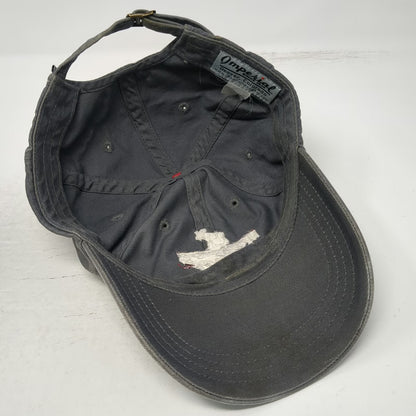 Imperial Baseball Cap Gray One Size Slideback Moose's Saloon Kalispell MT Hat