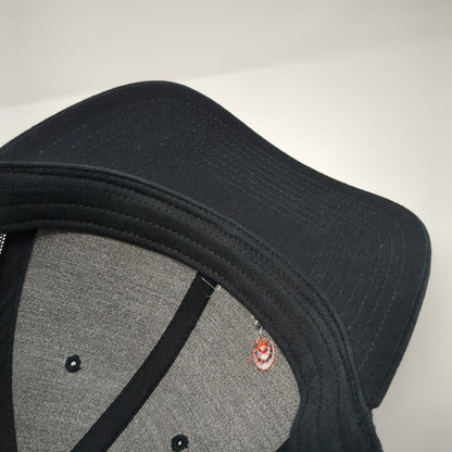 Healthwise Snapback Mesh Back Trucker Hat Black One Size Embroidered