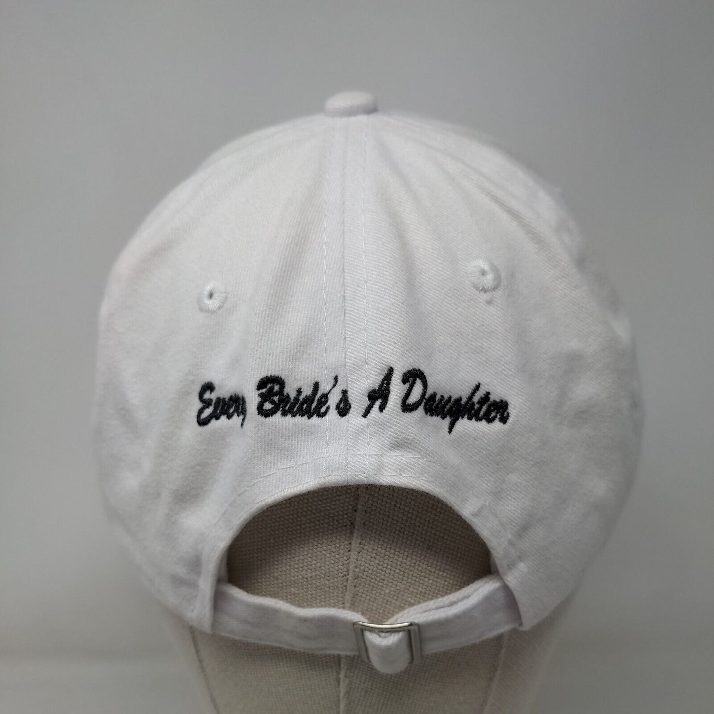 Daughter's Barn Every Bride's A Daughter Slideback Hat White OS Port & Company