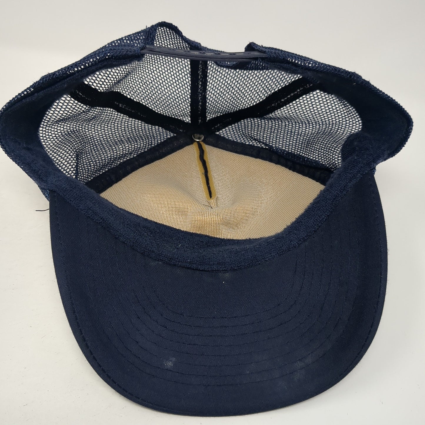 Caba's Lounge Snapback Trucker Hat Blue One Size Mesh Back Adjustable