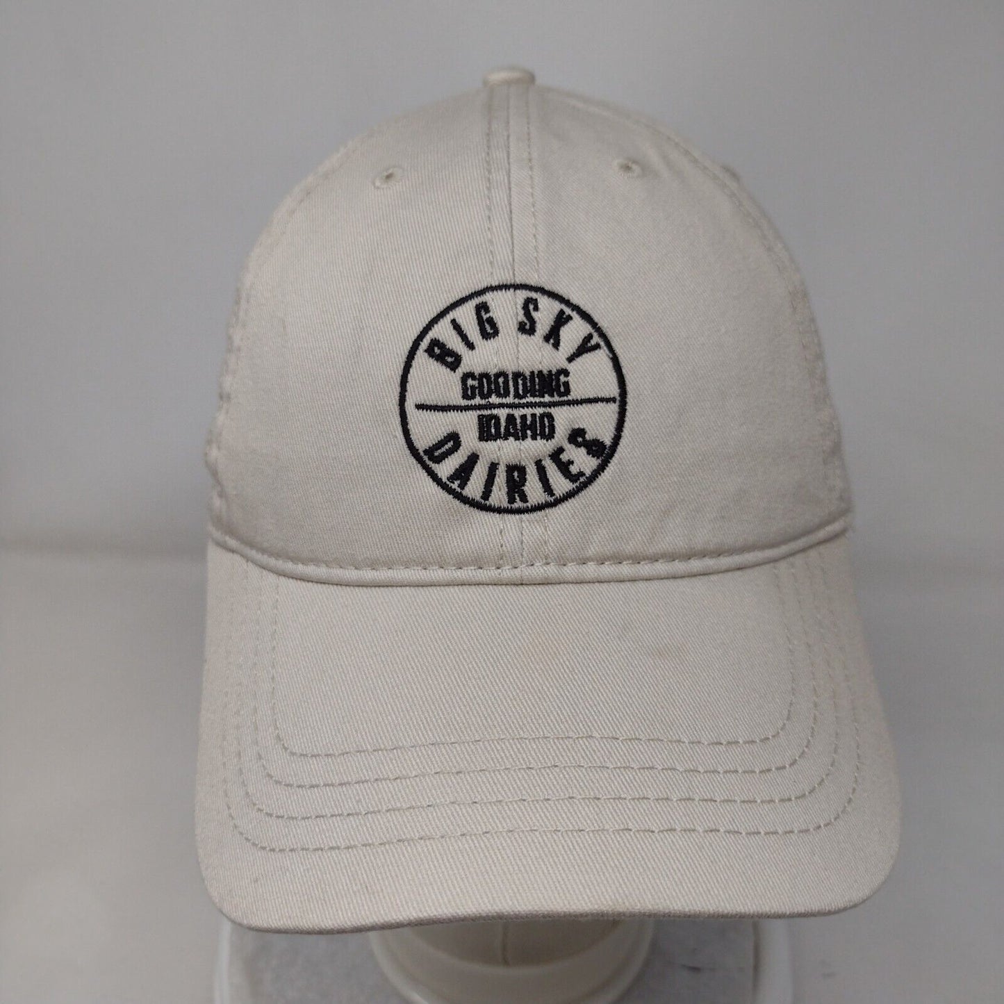 Big Sky Dairies Gooding Idaho Slideback Hat Tan One Size Adjustable Cap America