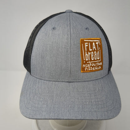 Flat Bread Neapolitan Pizzeria Snapback Trucker Hat Gray M/L Mesh Richardson