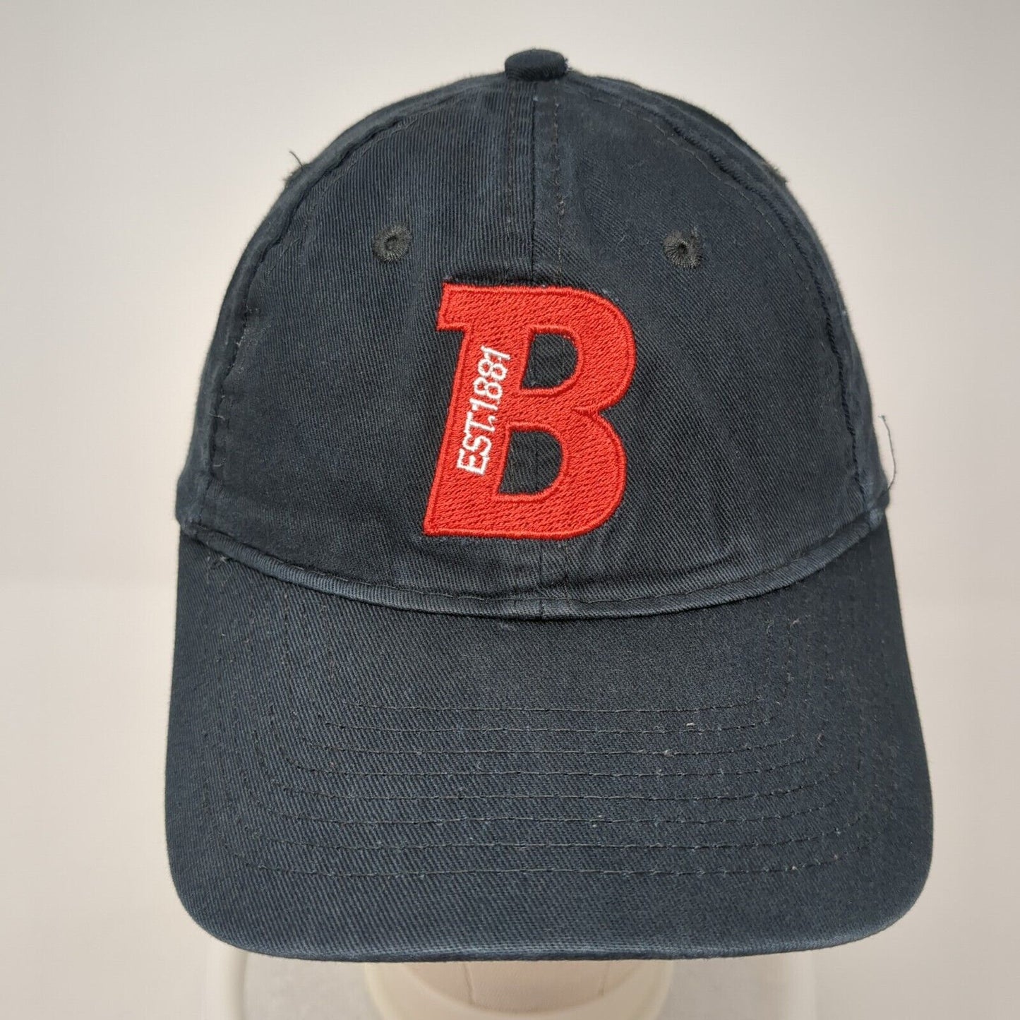 B Est. 1881 Strapback Hat Blue One Size Adjustable Port & Company