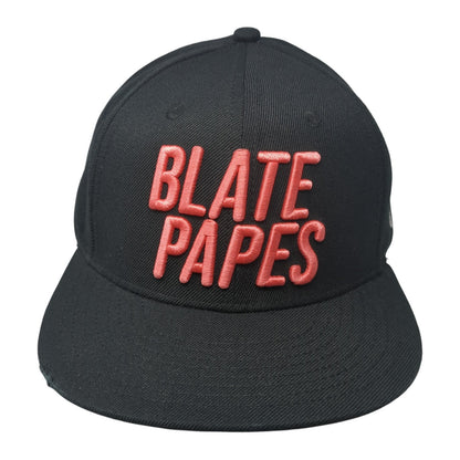 Blate Papes Your Mom's Favorite Snapback Hat Black OS Adjustable Embroidered