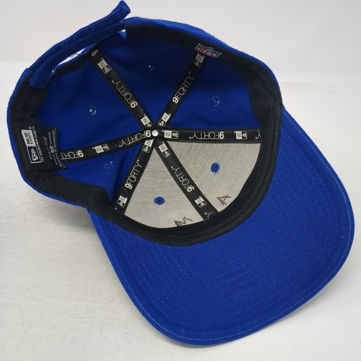 NY Giants NFL New Era 9FORTY Baseball Cap Blue One Size Hat Strapback Curved